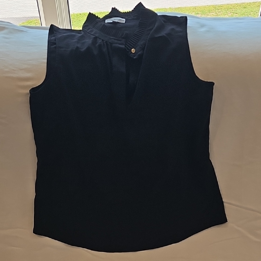 Calvin Klein Black Sleeveless Blouse